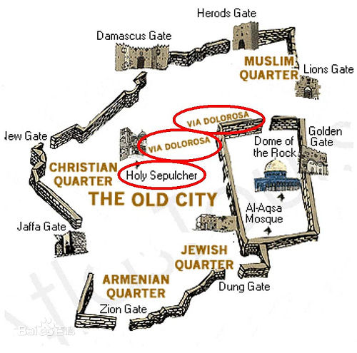 耶路撒冷老城图